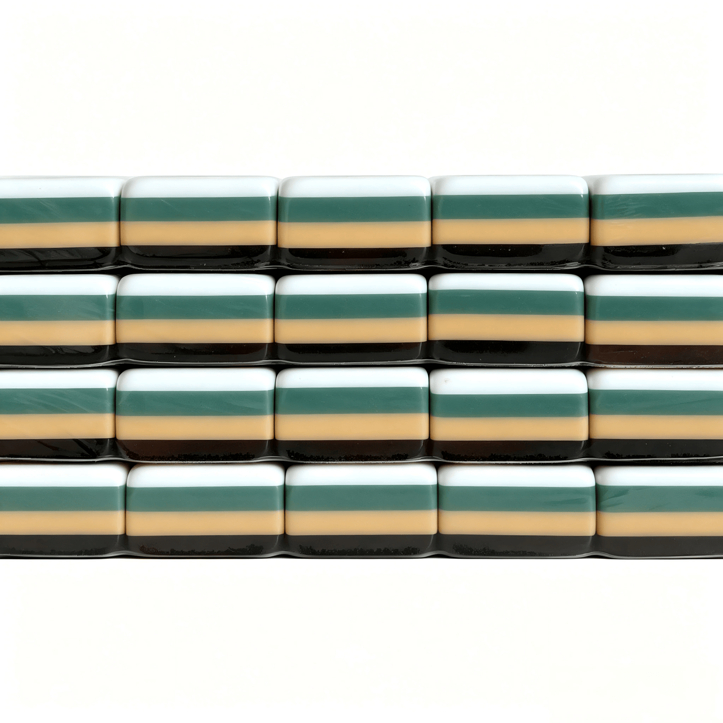 Crimson Tortoise American Mahjong Set tiles by USA Mahjong Co., featuring rich red marbled acrylic with gold inlays.
