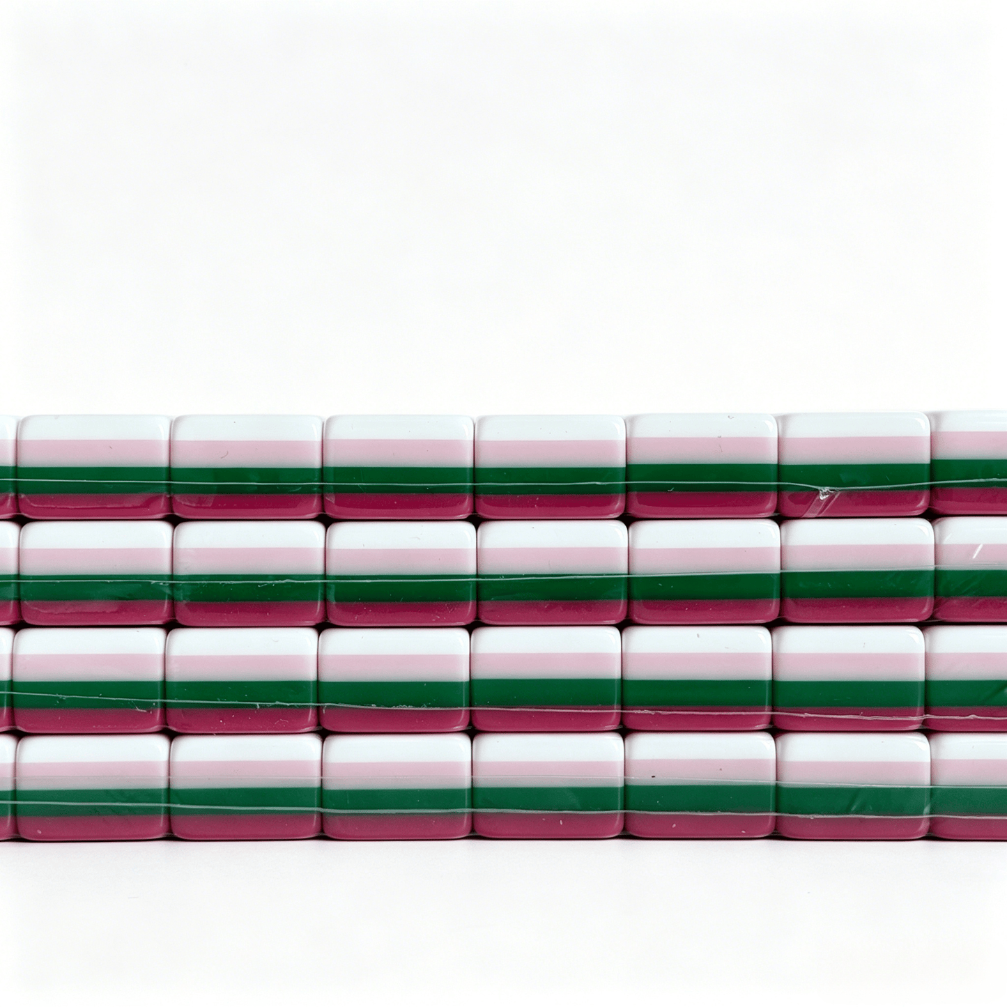 Magenta Monarch American Mahjong Set with 160 weighted acrylic tiles, elephant jokers, and grey-blue backs by USA Mahjong Co.