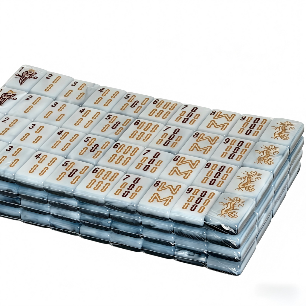 166-Tile Midnight Onyx Mahjong Collection - Includes 8 Jokers and 4 Spares - NMJL 2026 Compliant