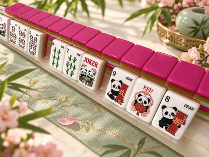 Panda Blossom | American Mahjong Tiles Set