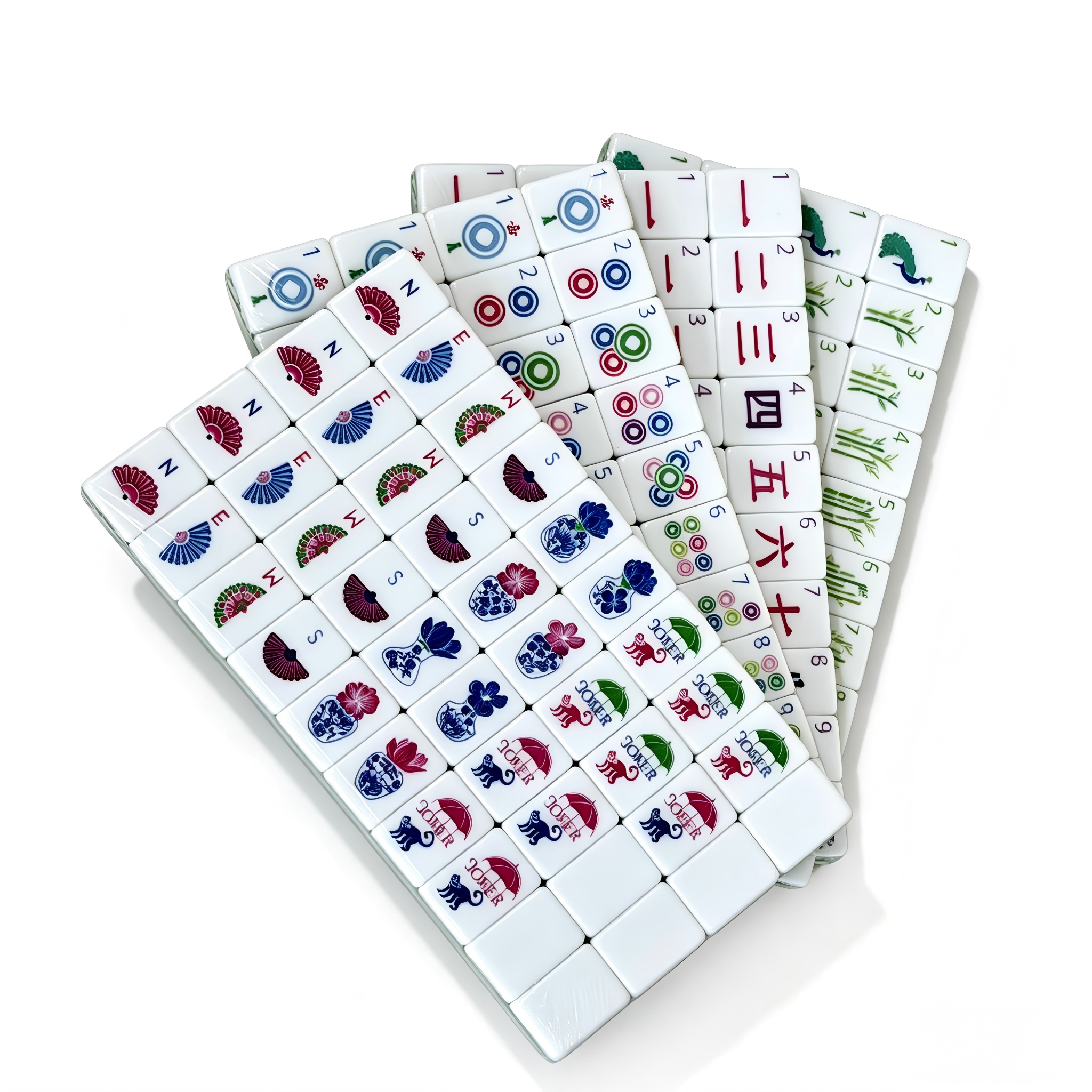 Apple Mint Parfait Collection - 166 Professional Tiles with Solid Apple Green Backs and White Faces