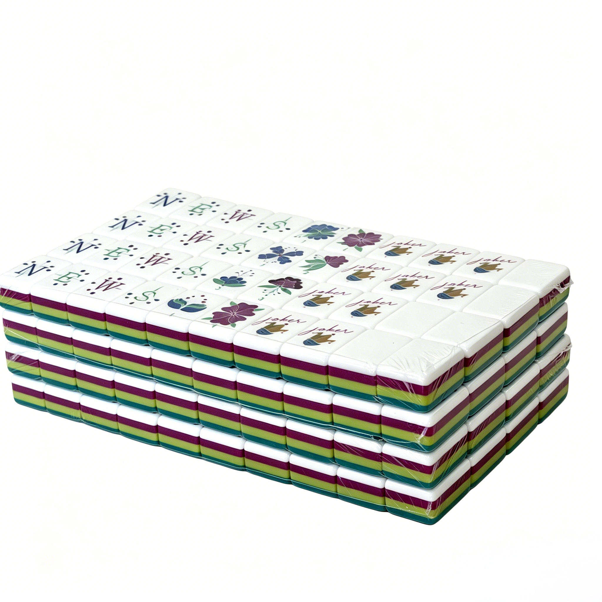 Detailed Side View of Quad-Layer Gradient Tiles - Expert Craftsmanship in Midnight Teal and Clear Acrylic