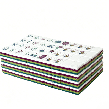luxury American Mahjong Set with 166 acrylic tiles featuring quad-layer gradient backs by USA Mahjong Co.