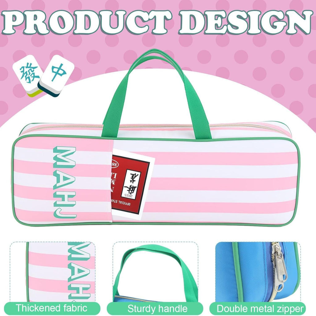Interior View of Mahjong Carrying Bag - Fits 4 Racks 