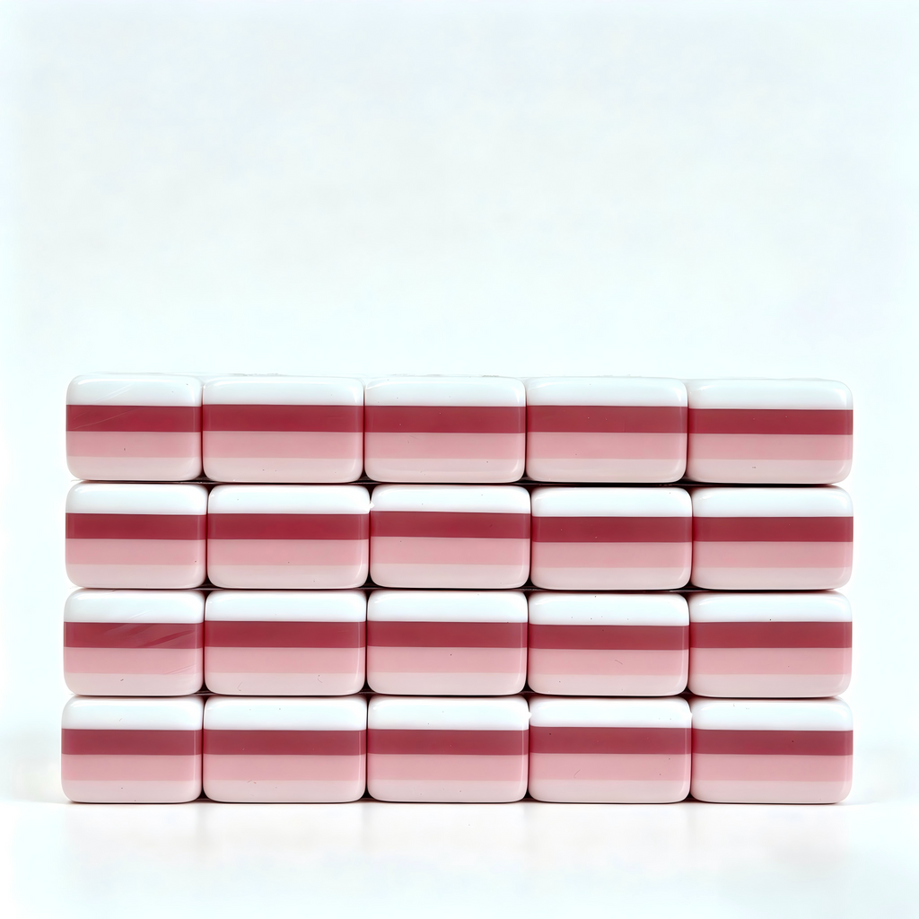Pink Peony Collection - 166 American Mahjong Tiles including 8 Jokers and 4 Spares