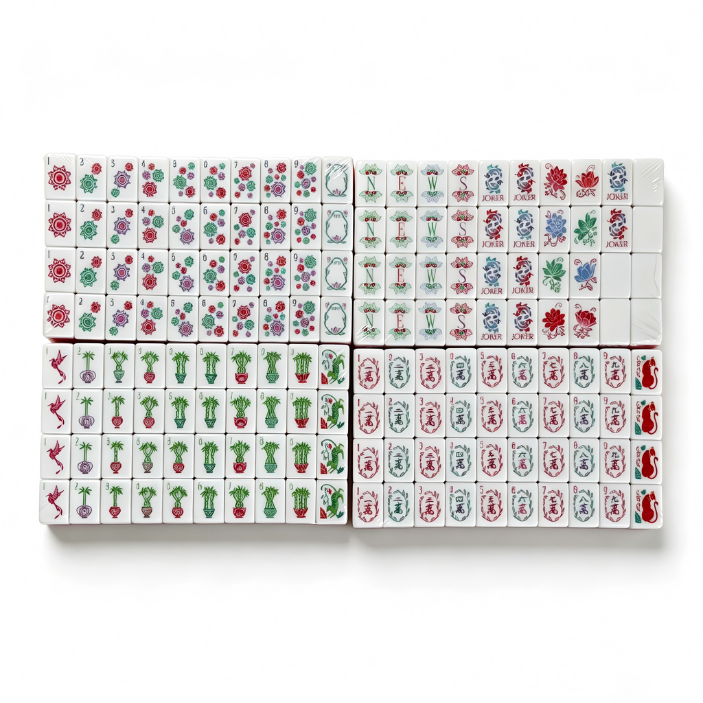 Rose Quartz Collection - 166 American Mahjong Tiles including 8 Jokers and 4 Spares