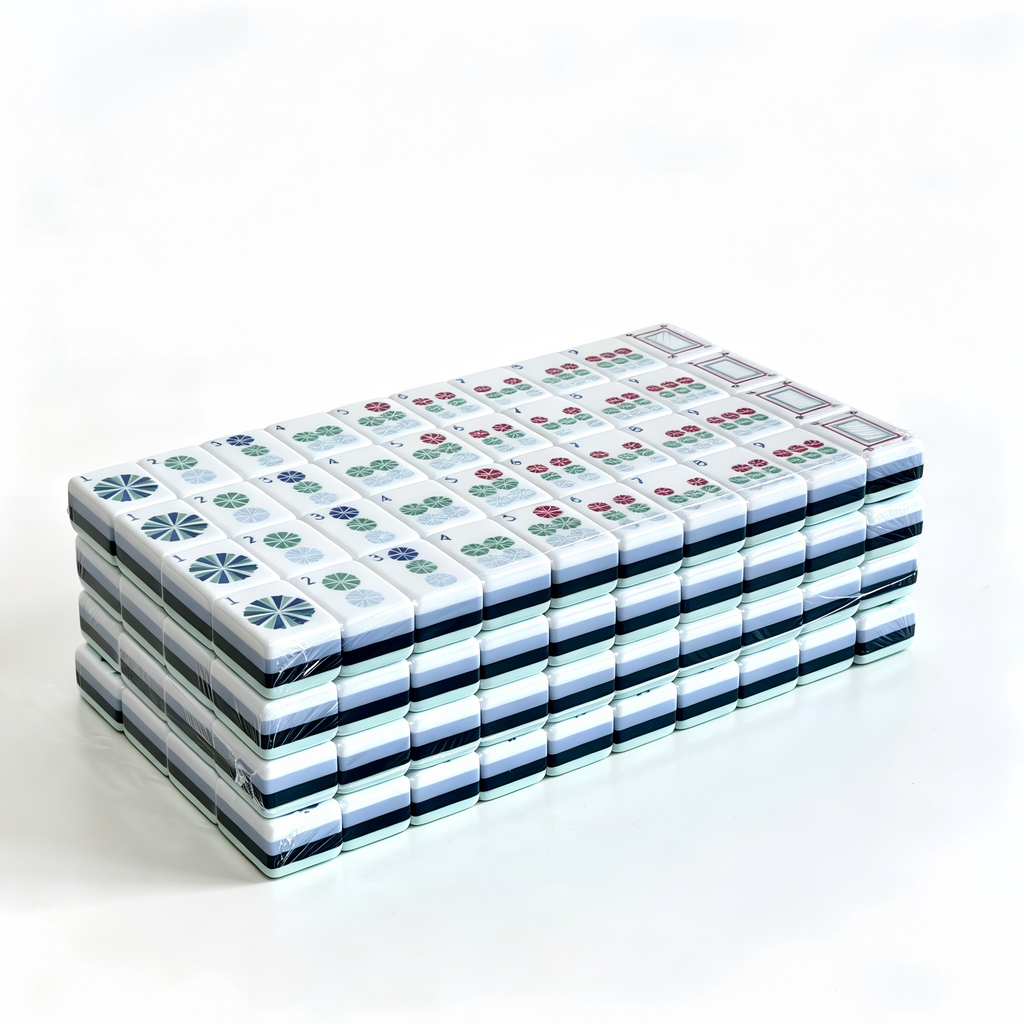 Side Profile of 32g Weighted Coastal Teal Tiles - Professional Mint Aesthetic and Thickness