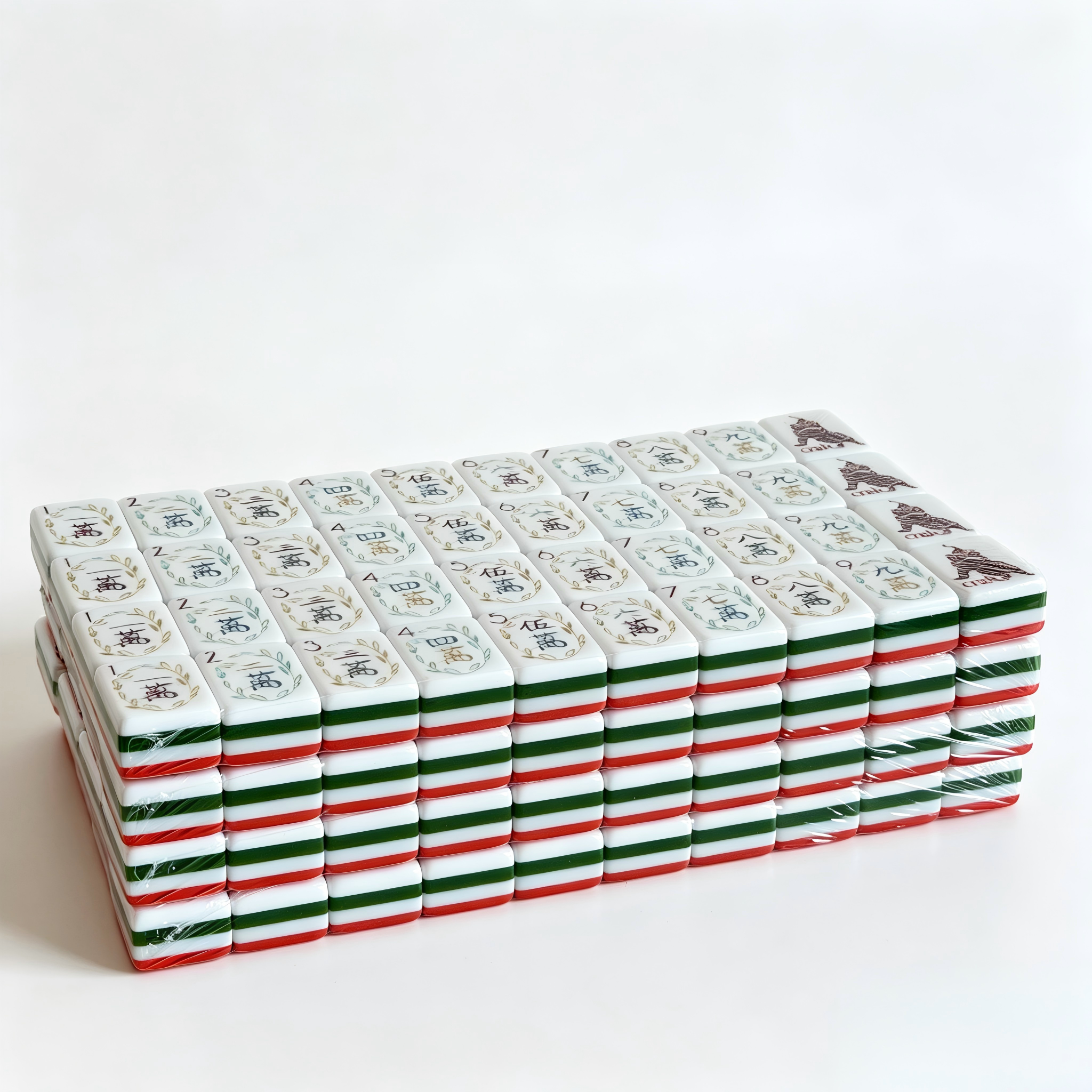 Side Profile of 32g Weighted Coral Reef Tiles - Professional Red Aesthetic and Thickness