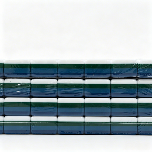 Side Profile of 32g Weighted Deep Petrol Tiles - Professional Aesthetic and Thickness
