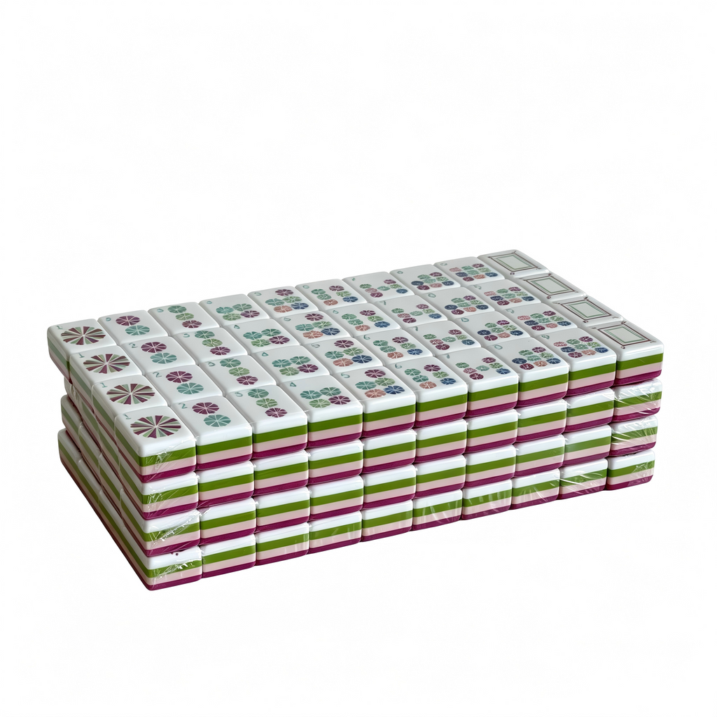 Side Profile of 32g Weighted Electric Rose Tiles - High-Fashion Pink Aesthetic and Professional Weight