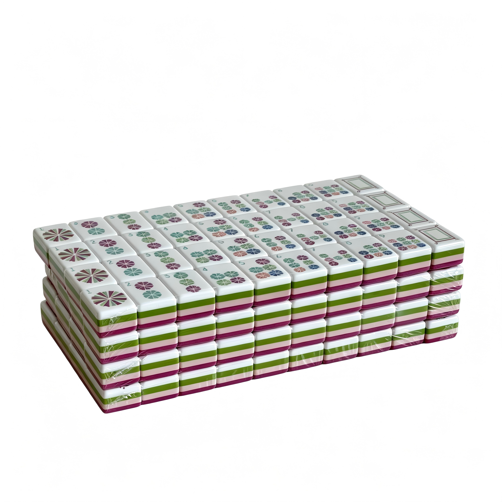 Side Profile of 32g Weighted Electric Rose Tiles - High-Fashion Pink Aesthetic and Professional Weight