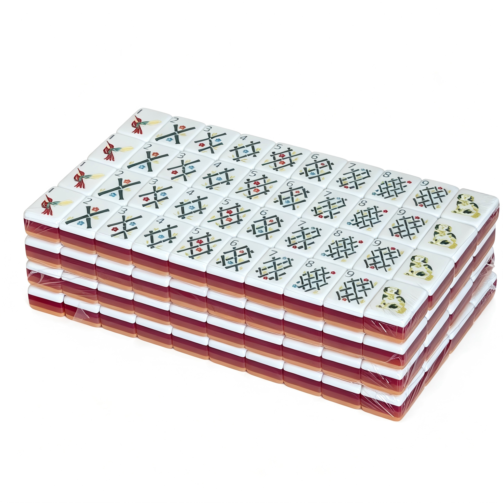 Side Profile of 32g Weighted Honey Amber Tiles - Professional Caramel Aesthetic and Thickness