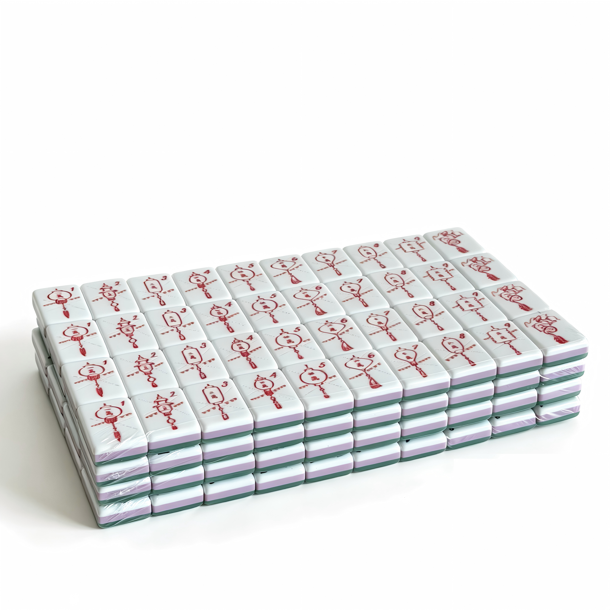 Side Profile of 32g Weighted Jade Lantern Tiles - Professional Jade Aesthetic and Thickness