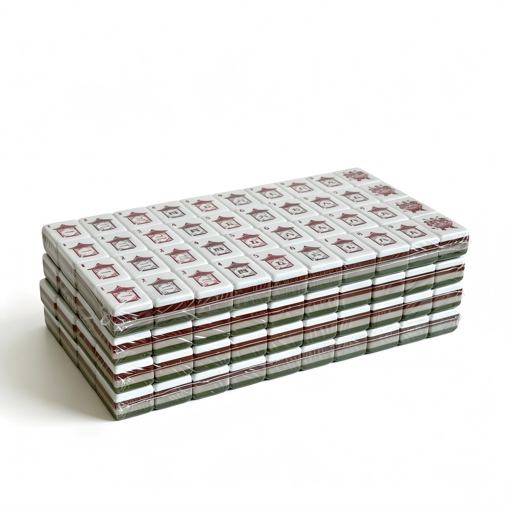 Side Profile of 32g Weighted Olive Grove Tiles - Professional Earthy Aesthetic and Thickness