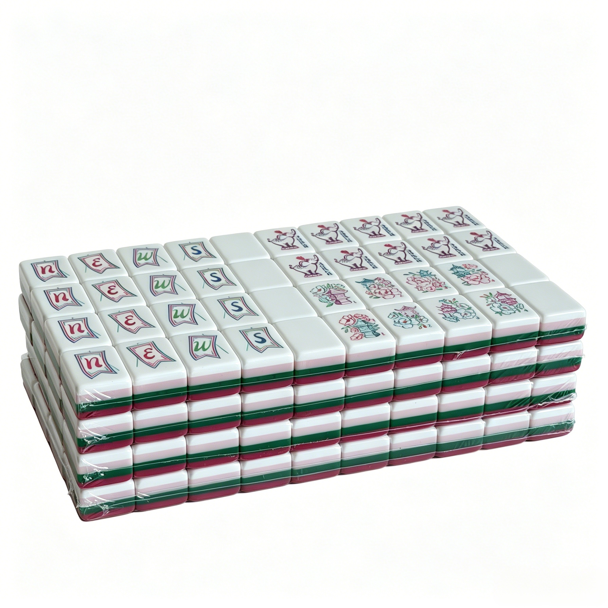 Side Profile of 32g Weighted Rose Red Tiles - Professional Magenta Aesthetic and Thickness
