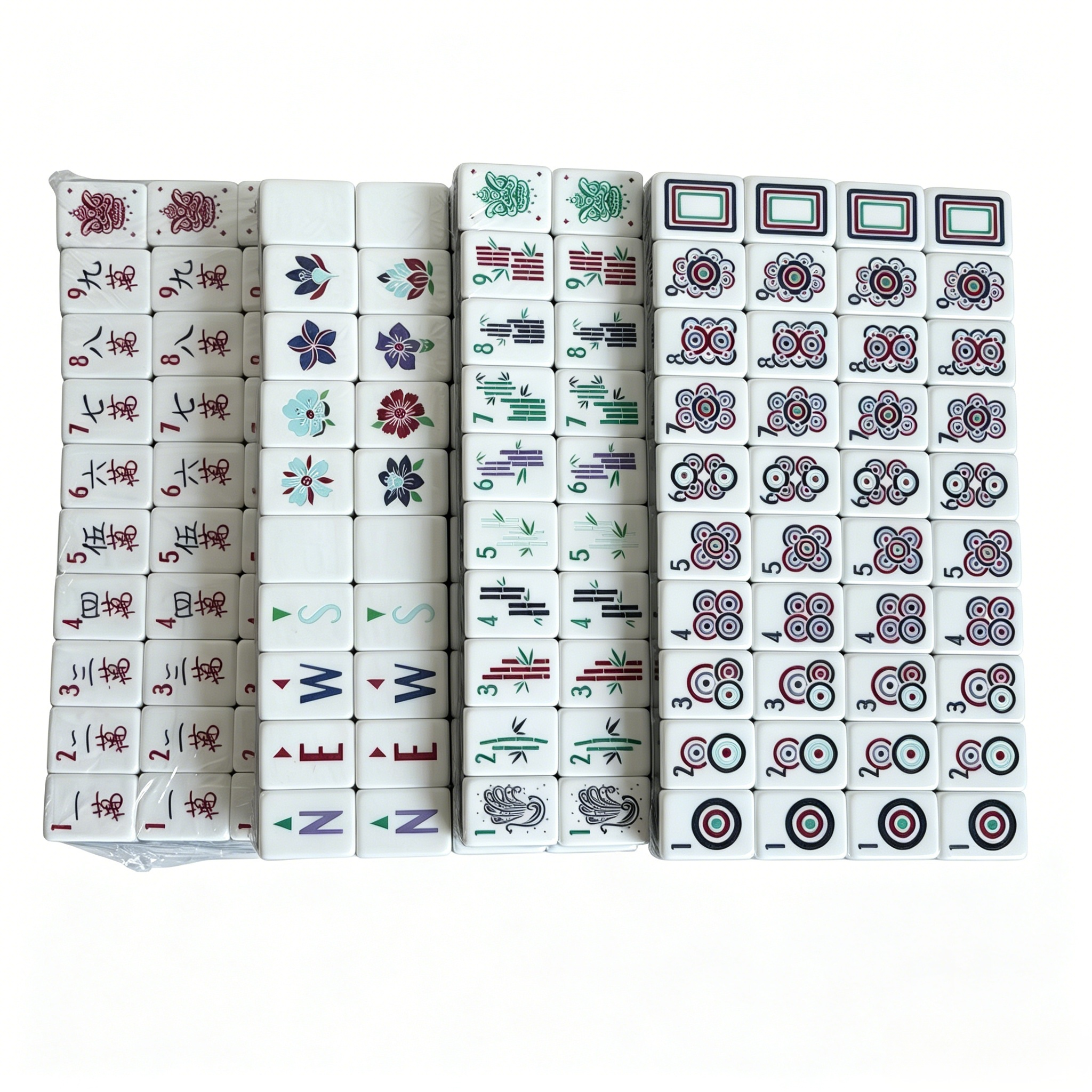 Slate Compass Collection - 166 American Mahjong Tiles including 8 Jokers and 4 Spares