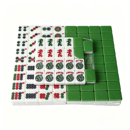 American Mahjong Set with 166 premium melamine tiles from USA Mahjong Co., featuring traditional designs and durable construction.