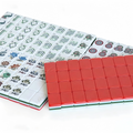 USA Mahjong Coral Reef Set - 166-Tile American Mahjong with 32g Weighted Sunset Red Tiles