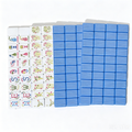 USA Mahjong Hampton Seersucker Set - 166-Tile American Mahjong with Blue and White Stripe Weighted Tiles