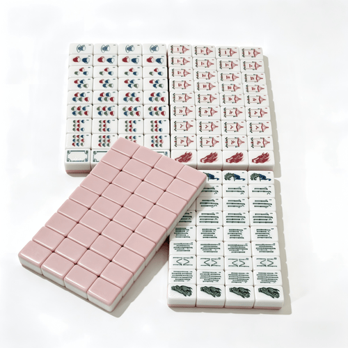 Luxury American Mahjong Set | Pink Peony Edition - 166 Premium Acrylic Tiles - USA Mahjong Co.