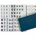 USA Mahjong Teal Zenith Set - 166-Tile American Mahjong with 32g Weighted Teal Blue-Green Tiles