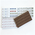 USA Mahjong Tiger Strike Set - 166-Tile American Mahjong with 32g Weighted Tiger Print Tiles