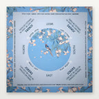Light blue American Mahjong Mat by USA Mahjong Co., 800mm size with non-slip 3mm rubber, part of Serene Collection.